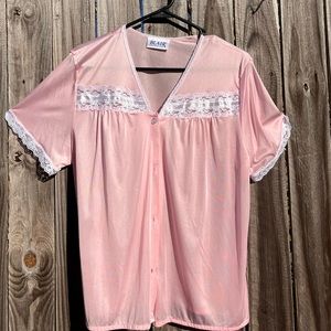 Vintage 60s Pink Nighty top